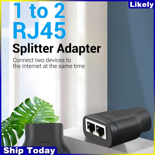 Dây Cáp Chia Mạng Rj45 Rj45 1 Sang 2 LAN Dài 100M Với Đầu Cắm Usb Chuyên Dụng