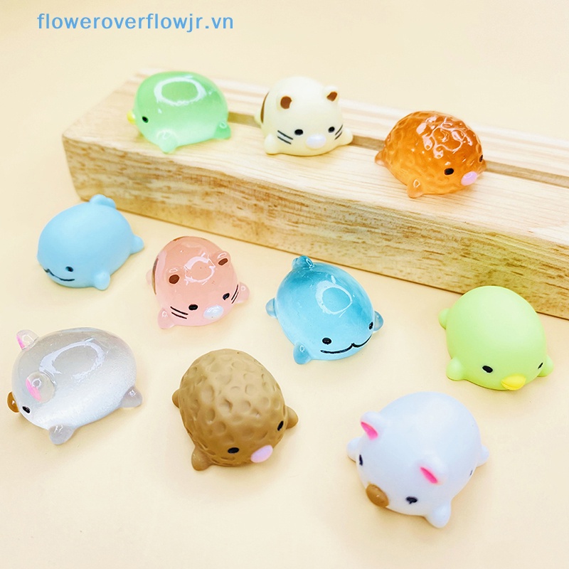 2 Vịt Con Bằng Nhựa Phát Quang Trang Trí Nhà Cửa