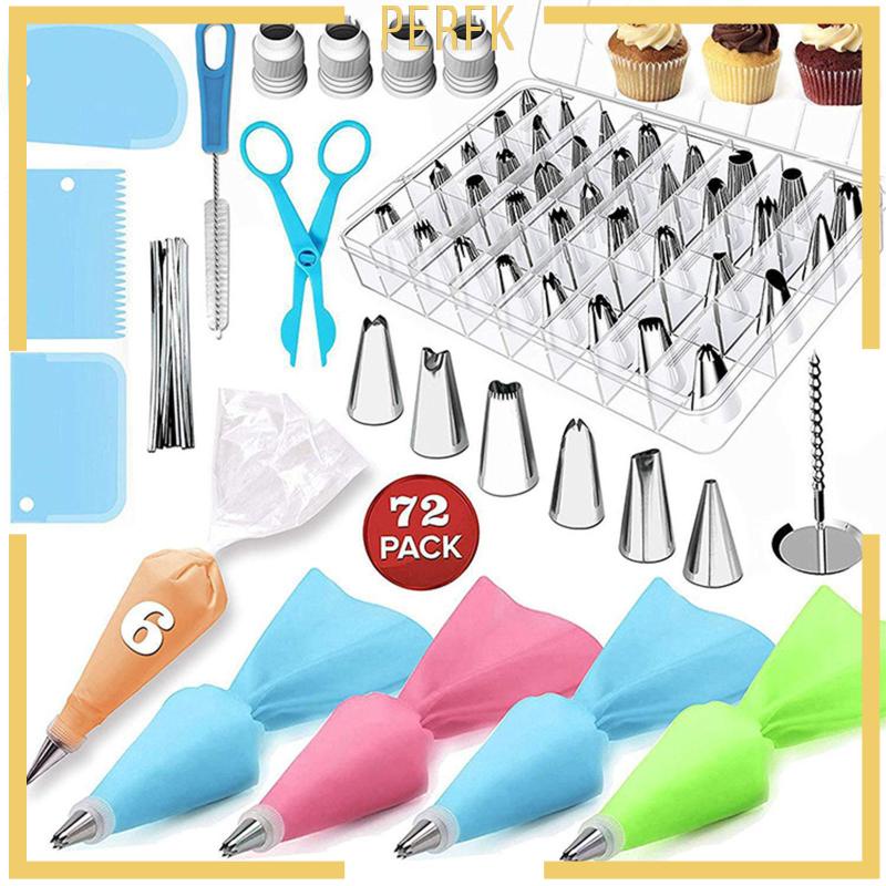 Set 72 Đuôi Bắt Bông Kem Trang Trí Bánh