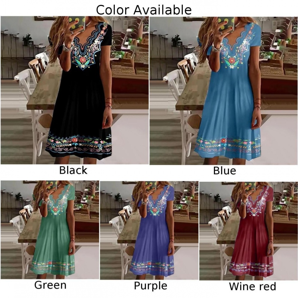 Đầm Hoa Dáng Rộng Thoải Mái Thời Trang Cho Nữ