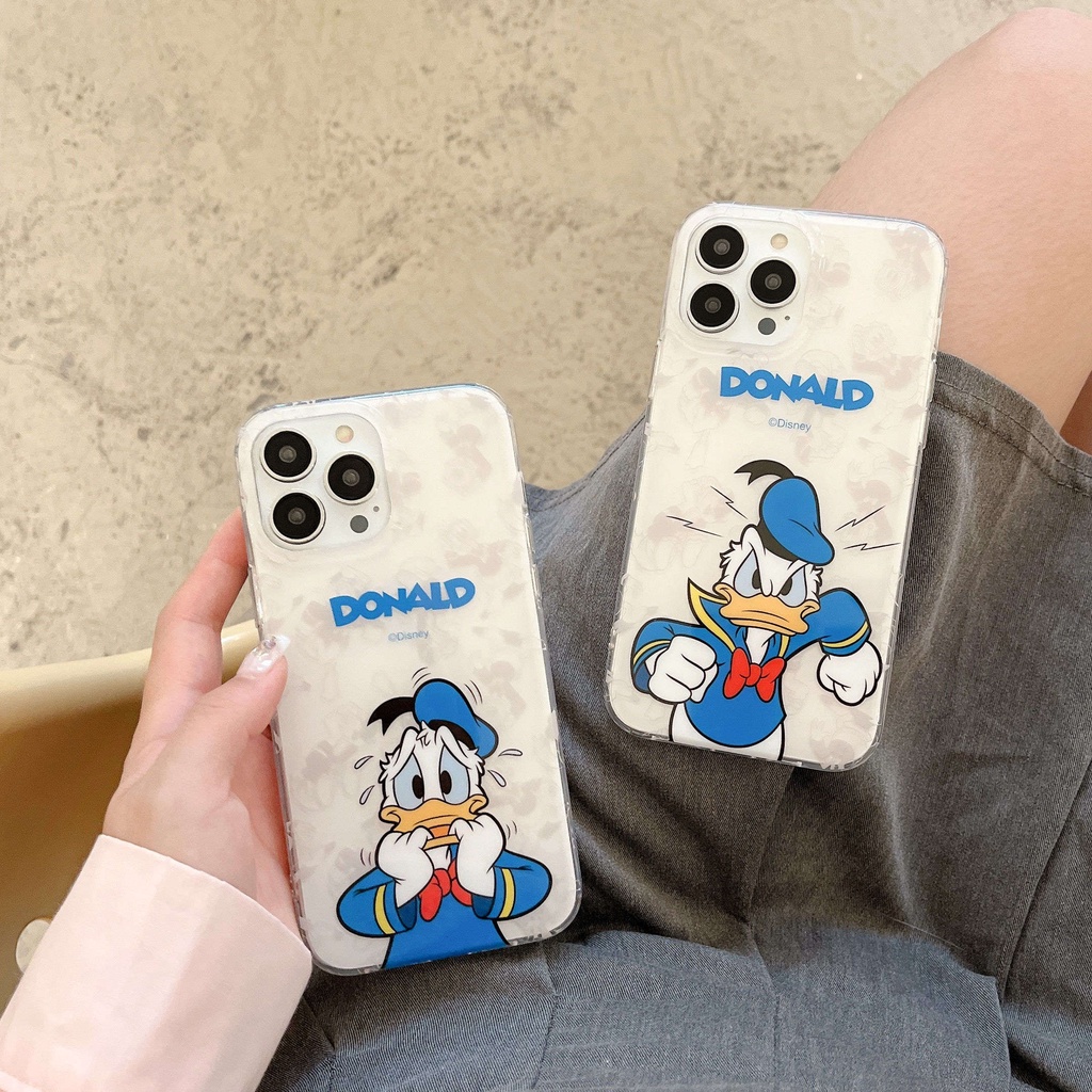 Ốp Điện Thoại IMD Hai Mặt Chống Sốc Hình Vịt Cho IPhone 14 13 12 11 Pro Max