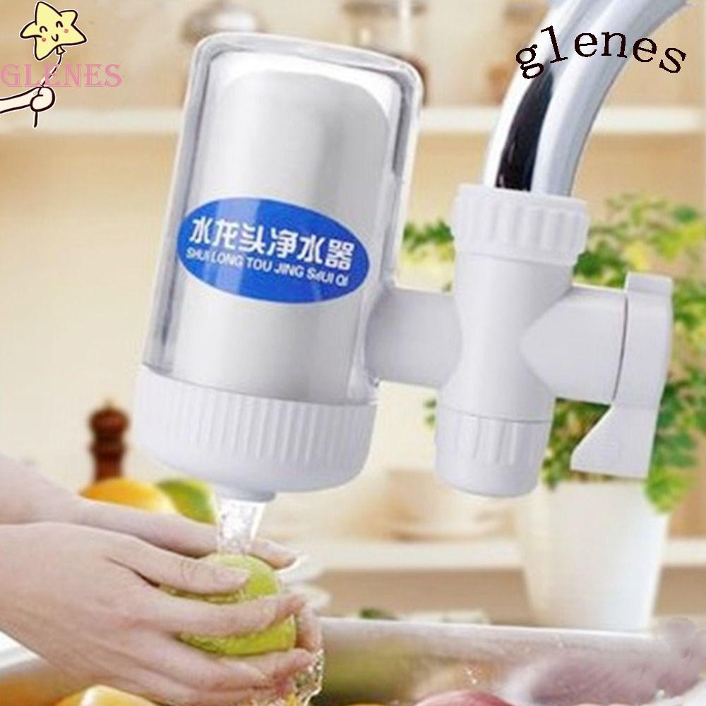 GLENES Đầu Lọc Gắn Vòi Nước Bằng Nhựa Tiện Dụng Cho Gia Đình