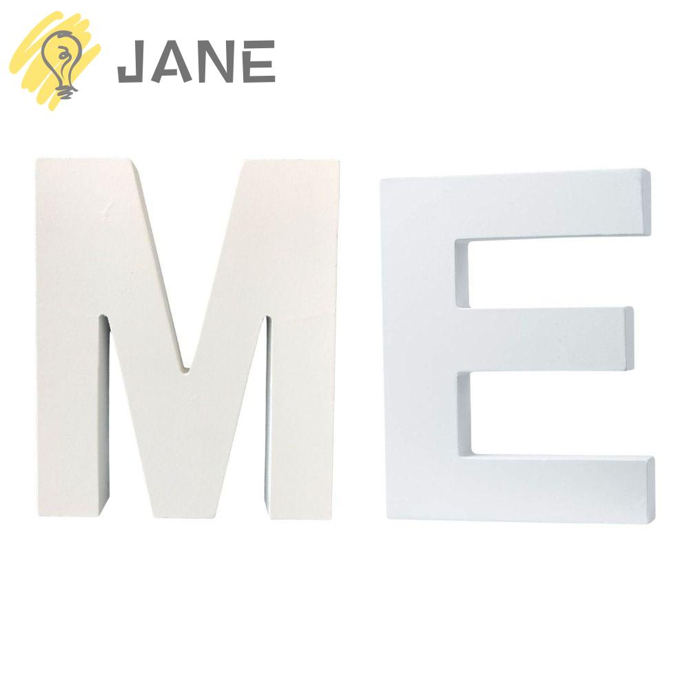 JANE Bộ 2 Tấm Trang Trí Tiệc Sinh Nhật Bằng Gỗ 6 Inch M 3D