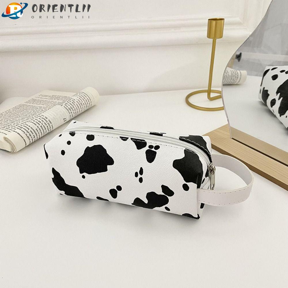 ORIENTLII Túi Đựng Bút In Hình Hộp Sữa Đa Năng Tiện Dụng