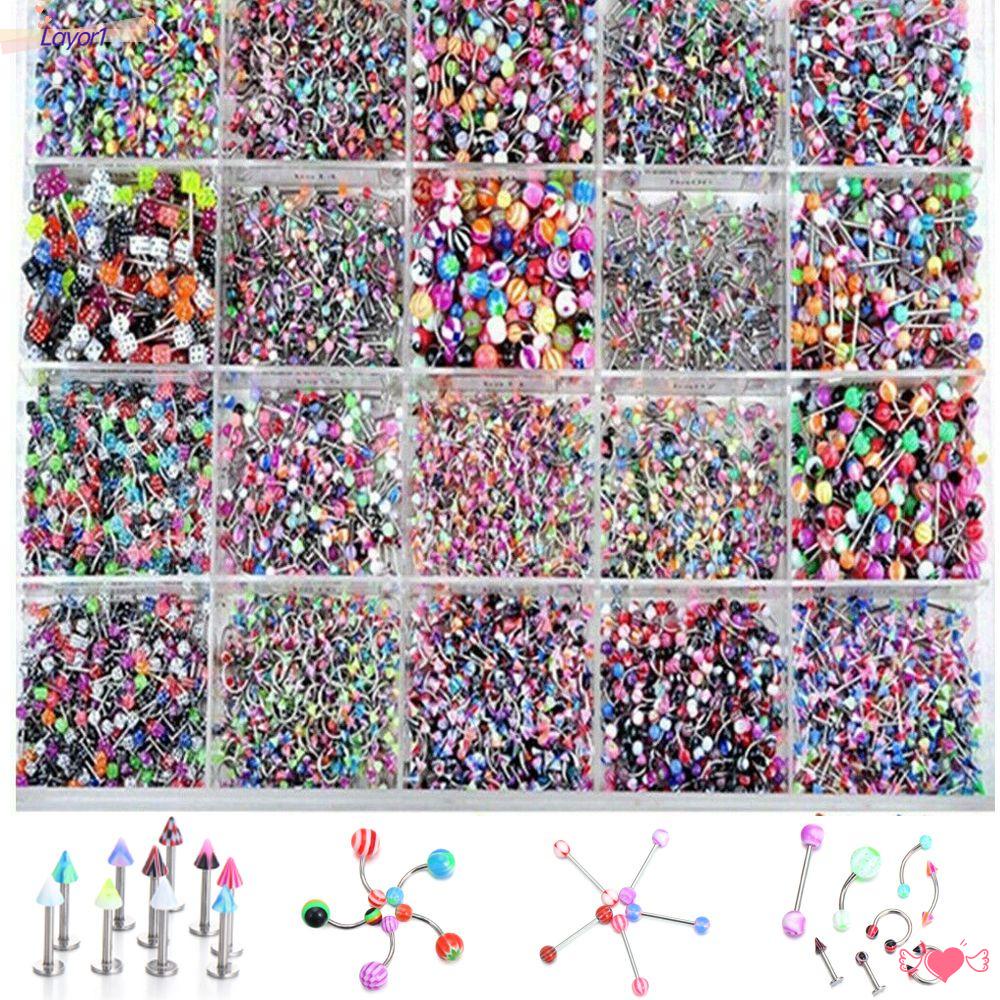 LAYOR1 Khuyên Rốn / Chân Mày / Môi / Rốn Bằng Thép Phẫu Thuật Gợi Cảm