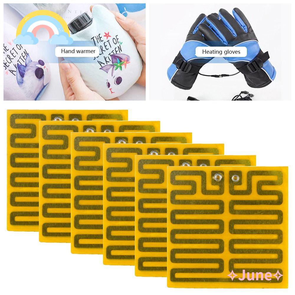 JUNE Set 6 Miếng Đệm Sưởi Ấm Bằng Điện Dành Cho Quần Áo