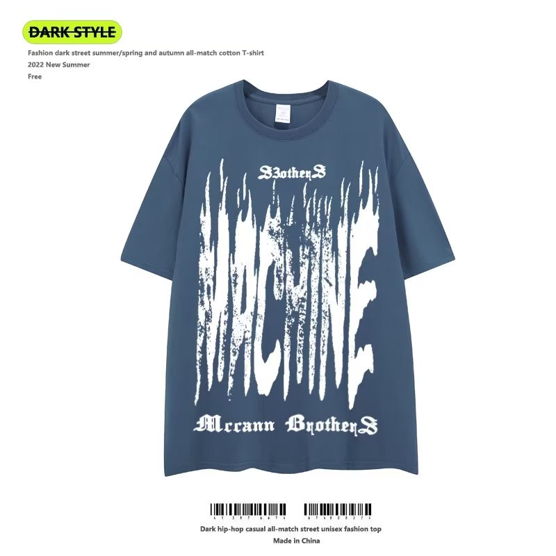 Áo Thun Cotton Tay Ngắn Phong Cách Hip Hop Đường Phố Âu Mỹ Thời Trang Mới 2022