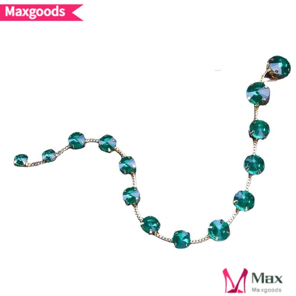 MAXG Lược Cài Tóc Dạng Chuỗi Đính Đá Sang Trọng