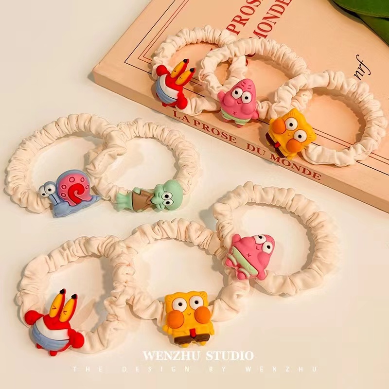 Dây Cột Tóc Hình Hà Mã Hoạt Hình Dễ Thương Thời Trang 2023 Cho Bé Gái