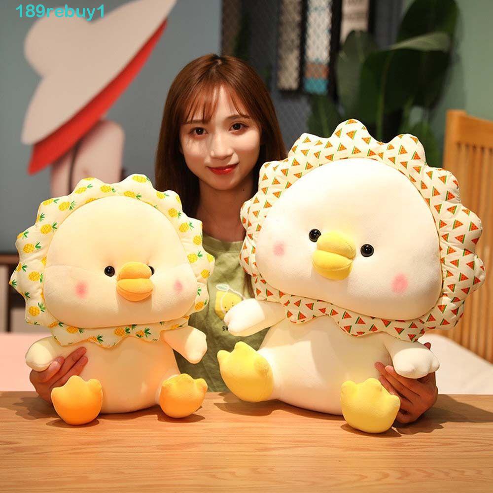 REBUY1 Đồ chơi nhồi bông Hình Chú Vịt / Hoa Hướng Dương Mềm Mại Đáng Yêu Cho Bé