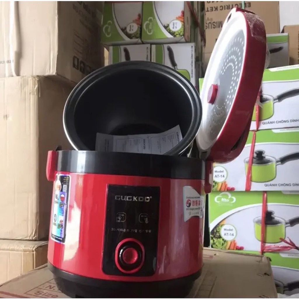 Nồi cơm Cuckoo 2 lít, Mẫu mới lòng gang siêu dầy nấu cơm siêu ngon, BH 12 tháng