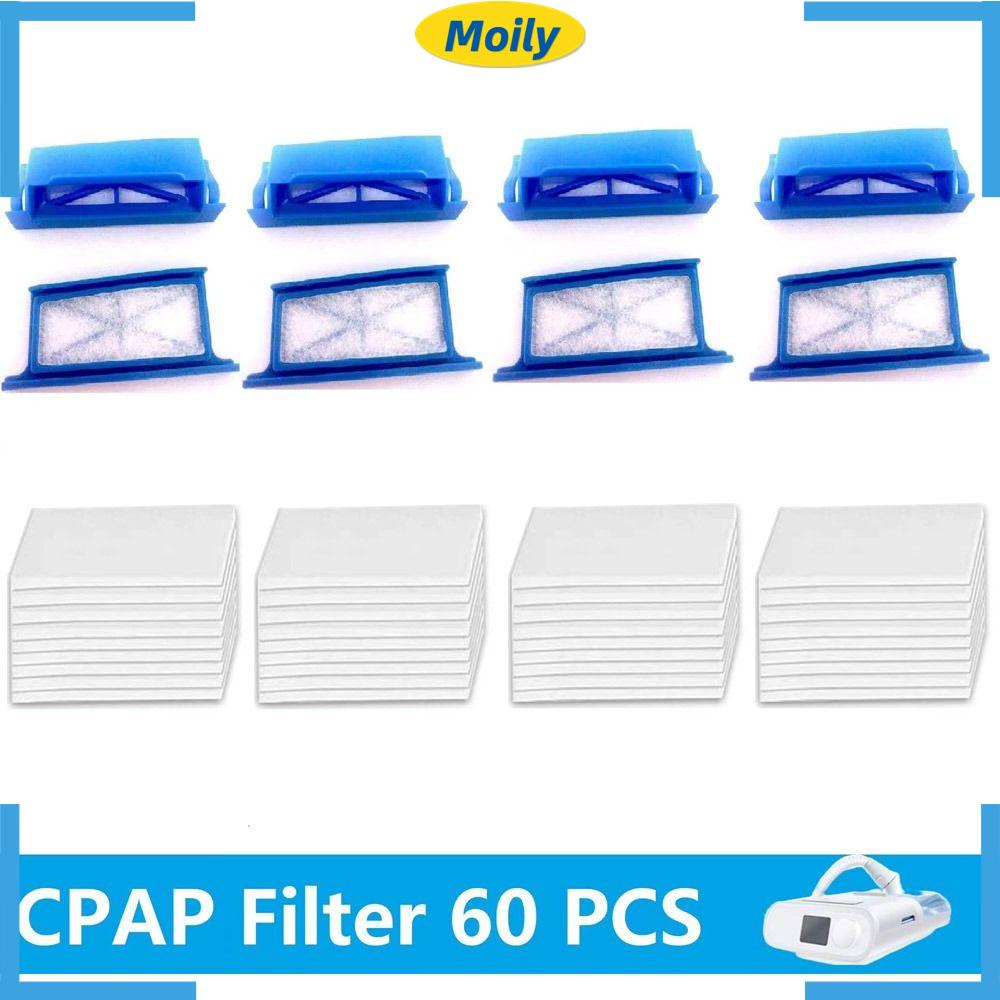 MOILYVN Set 60 Bộ Lọc CPAP Thay Thế Có Thể Tái Sử Dụng Cho Máy DreamStation