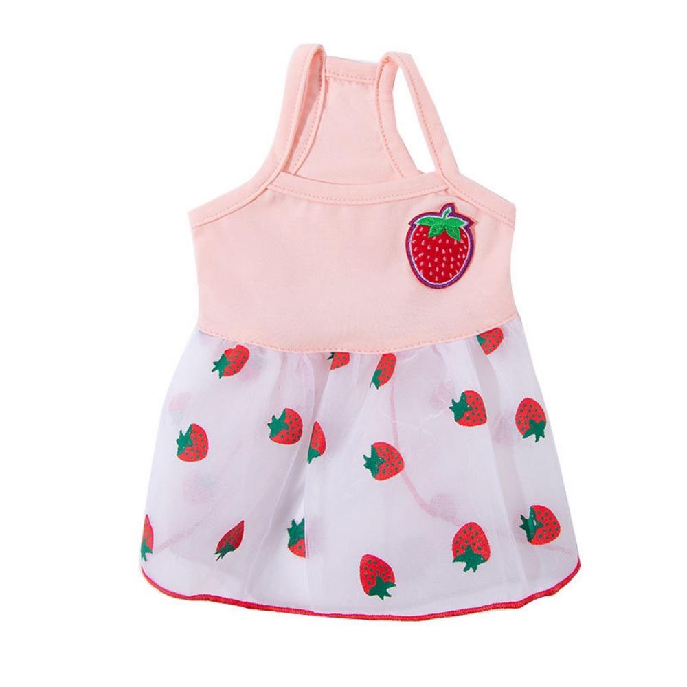 YNATURAL Đầm Công Chúa Họa Tiết Hoa Cúc Rỗng Thoáng Khí Thời Trang Mùa Hè Mới Cho Thú Cưng