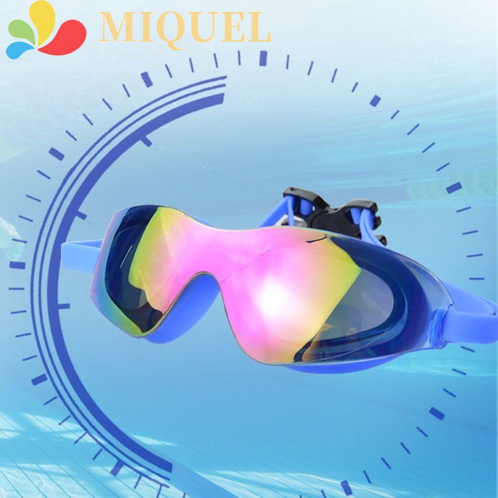 MIQUEL Kính Bơi Bằng Silicone Mạ Điện Chống Tia UV Chất Lượng Cao