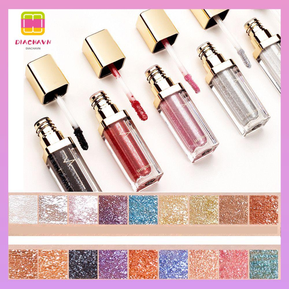 DIACHAVN Phấn Mắt Dạng Lỏng Ánh Nhũ Lấp Lánh Nhiều Màu Sắc Thời Trang