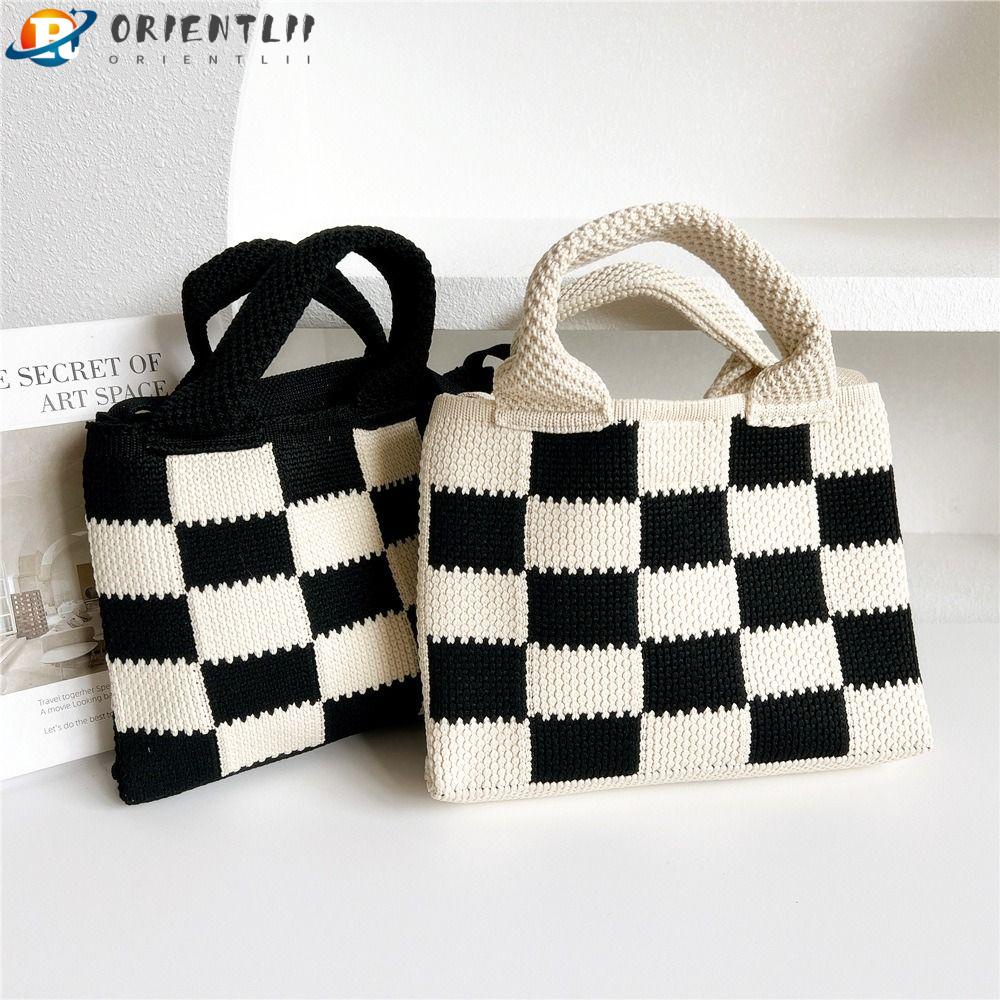 ORIENTLII Túi Tote Mini Màu Sắc Thời Trang Xinh Xắn Cho Nữ