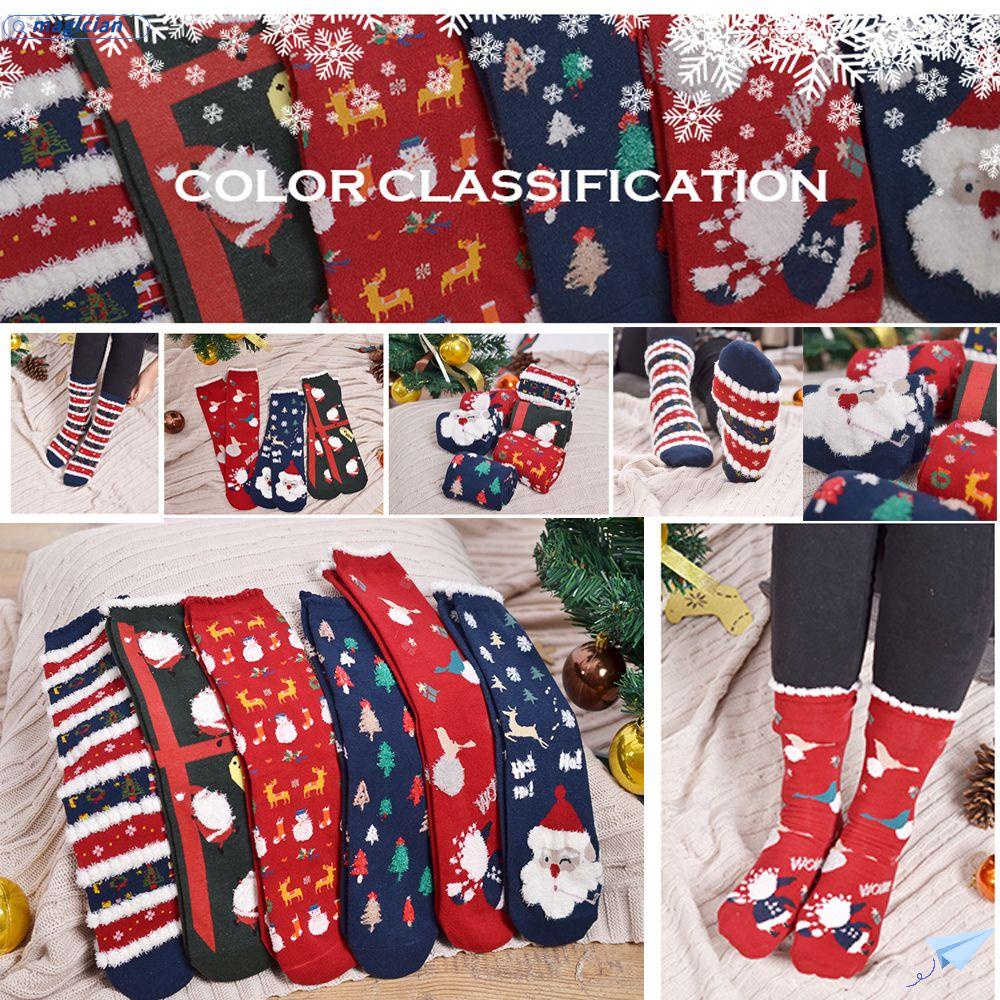 MAG Tất Cotton Giữ ẤM MềM MạI HọA TiếT GiáNg Sinh