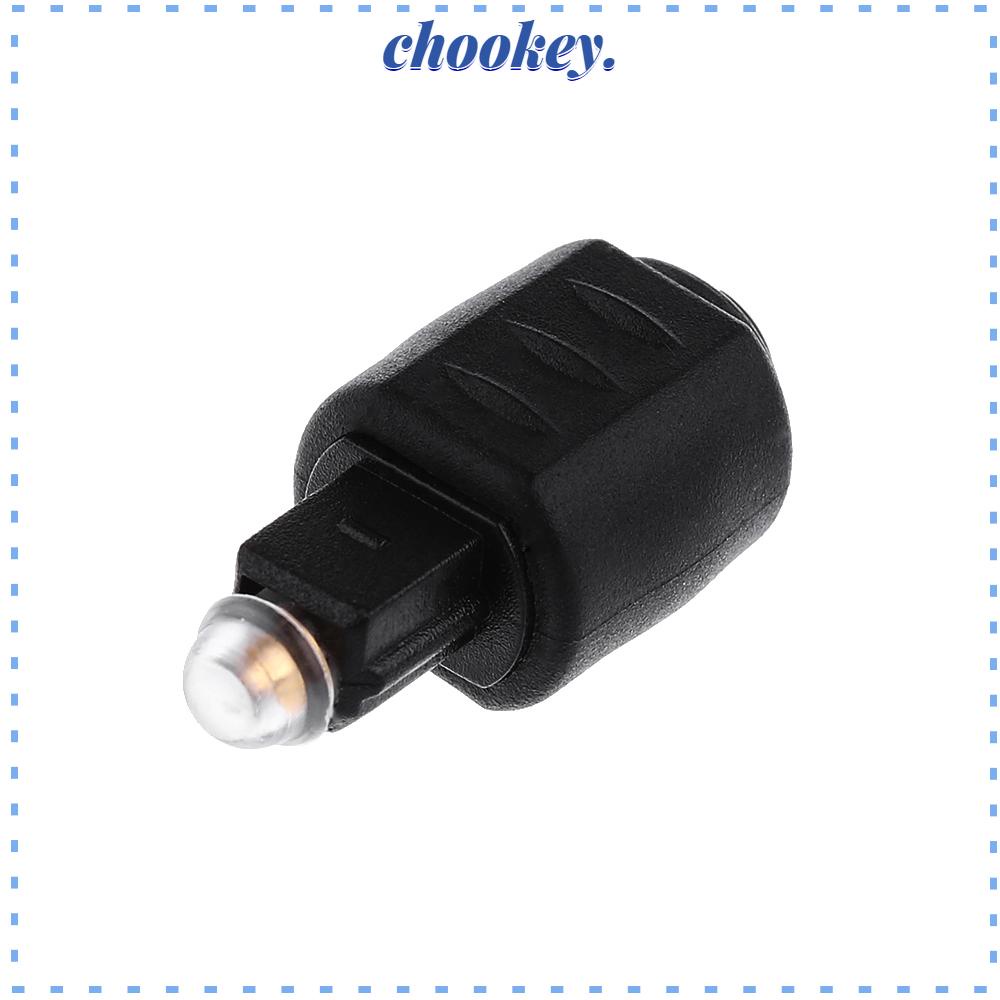 CHOOKEY Đầu Chuyển Đổi Âm Thanh Toslink Hình Tròn Màu Đen Sang Vuông Mini