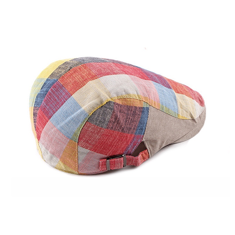 Mũ Beret Mỏng Kẻ Sọc Nhiều Màu Sắc Thời Trang Xuân Hè