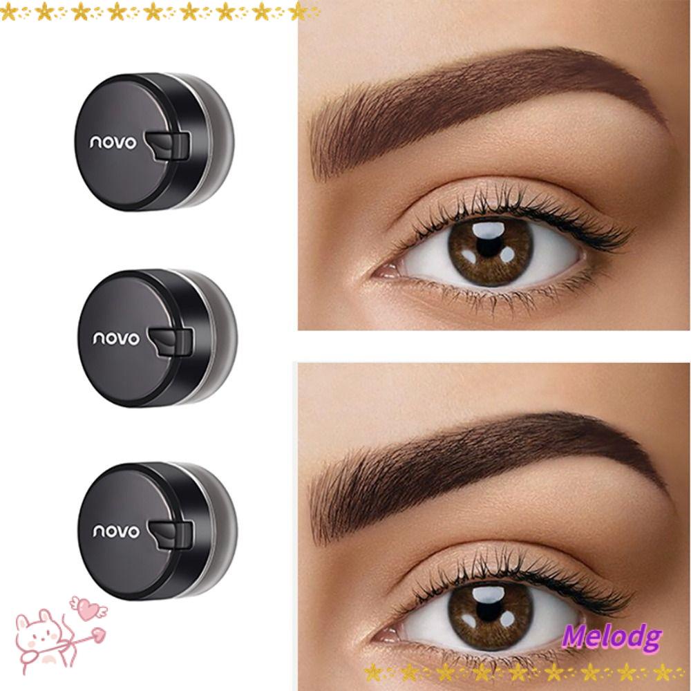 MELODG Gel Kẻ Mắt / Lông Mày Natura Kèm Cọ Trang Điểm Hiệu Ứng 3D Lâu Trôi Chống Thấm Nước Dành Cho Nữ