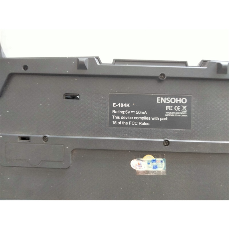 Bàn phím PC Ensoho E-104K USB đen Cũ