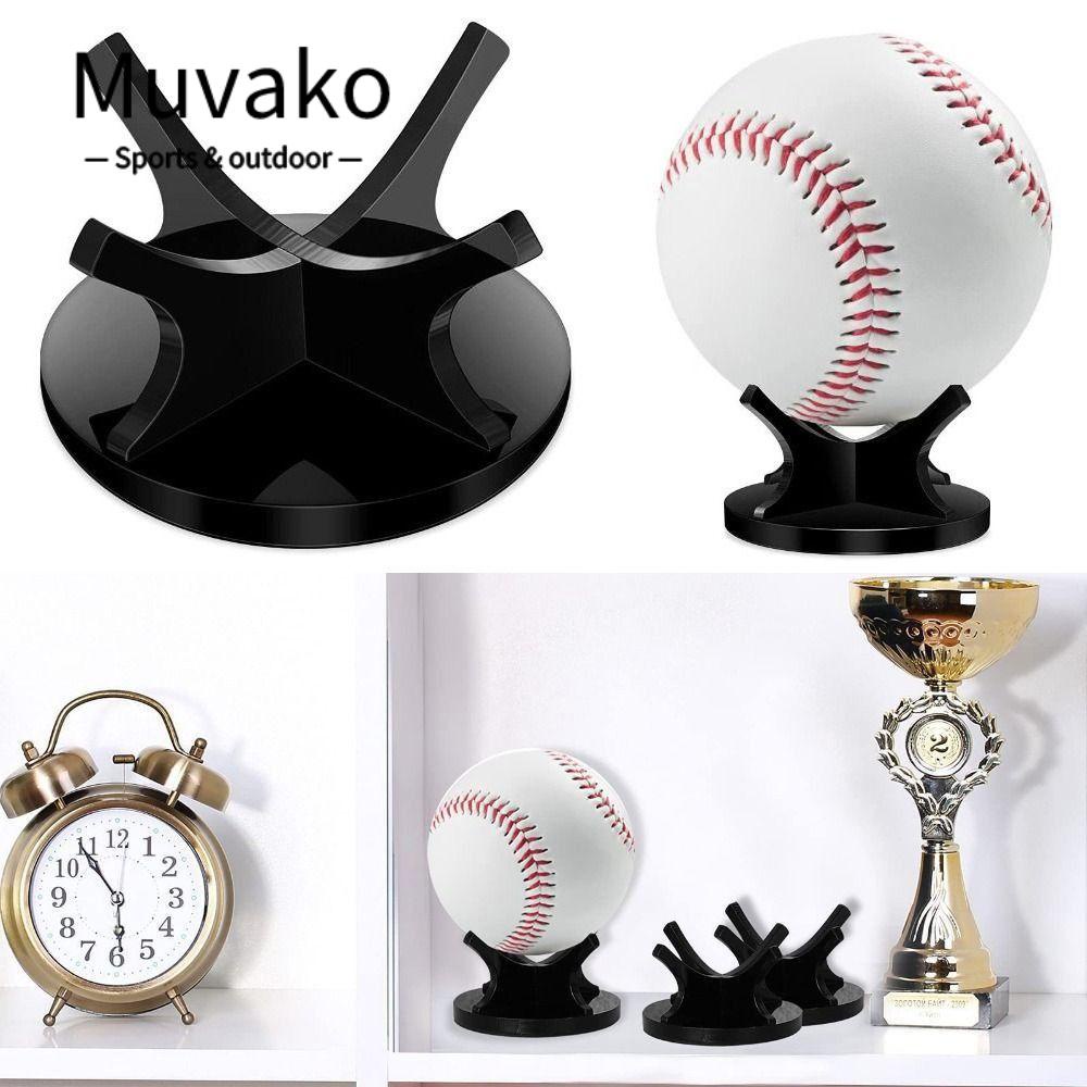 MUVAKO Giá Đỡ Trưng Bày Bóng Golf / Tennis Bằng Acrylic Trong Suốt Đơn Giản