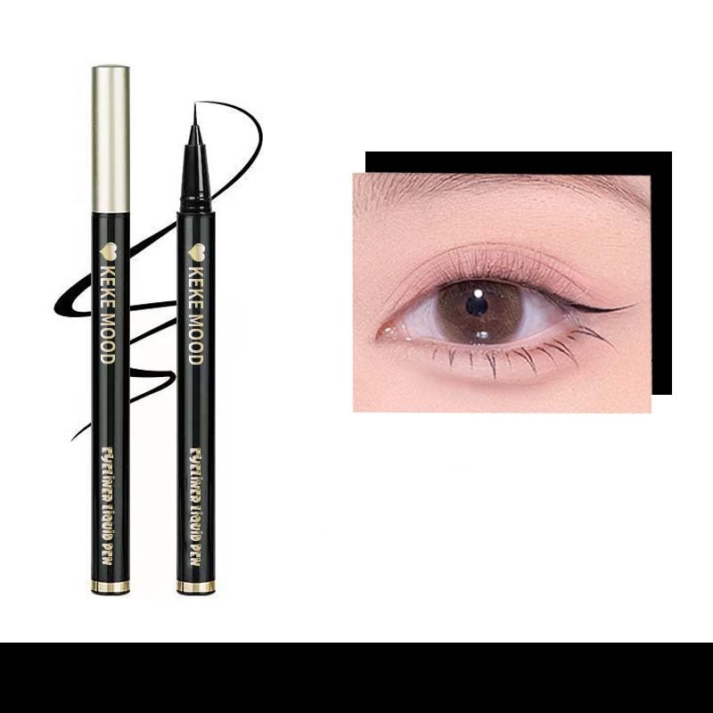 Bút Kẻ Mắt Kekemood Dạng Lỏng Chống Thấm Nước Không Nhòe Lâu Trôi Trang Điểm Tự Nhiên