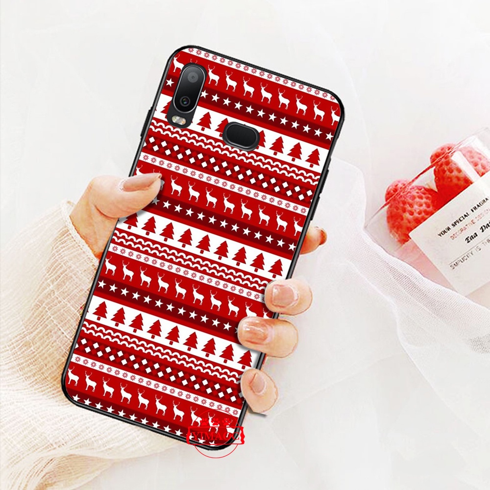Ốp Điện Thoại Mềm Họa Tiết Giáng Sinh Màu Đỏ P273 Cho Samsung Note 10 Lite 20 Ultra S22 Plus