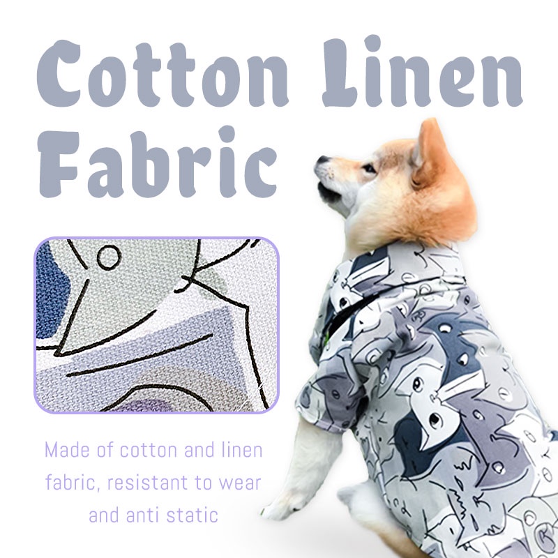 HamshMoc Áo Mềm Nhẹ Thoáng Khí In Họa Tiết Hamsa Dễ Thương Cho Thú Cưng