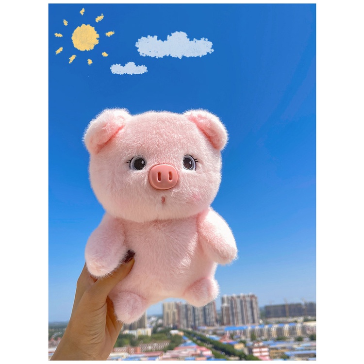 Thú Nhồi Bông Hình Heo / Thỏ Trắng Dễ Thương