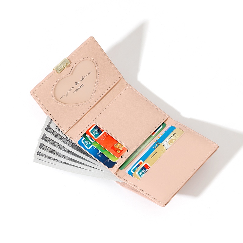 Ví Gấp Đa Năng In Họa Tiết Kẻ Ô Dễ Thương Thời Trang Cho Nữ