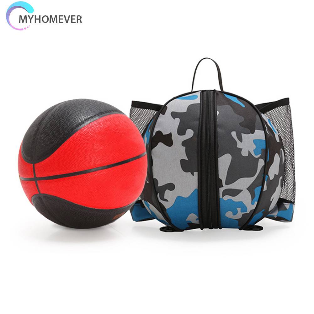 Túi Đựng Bóng Rổ Hình Tròn Bằng Vải Oxford Chống Nước Có Khóa Kéo