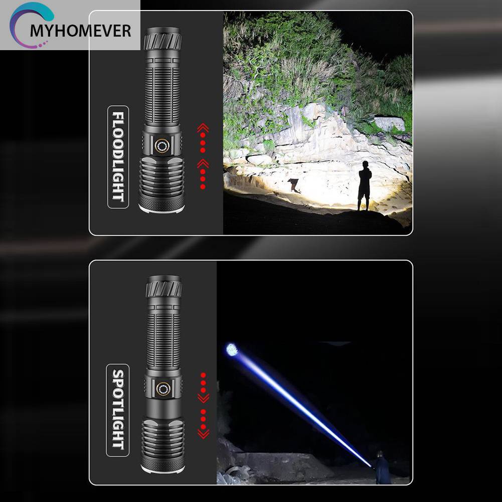 Đèn Pin 30W IPX4 Chống Thấm Nước IPX4 800LM Sạc USB Loại C