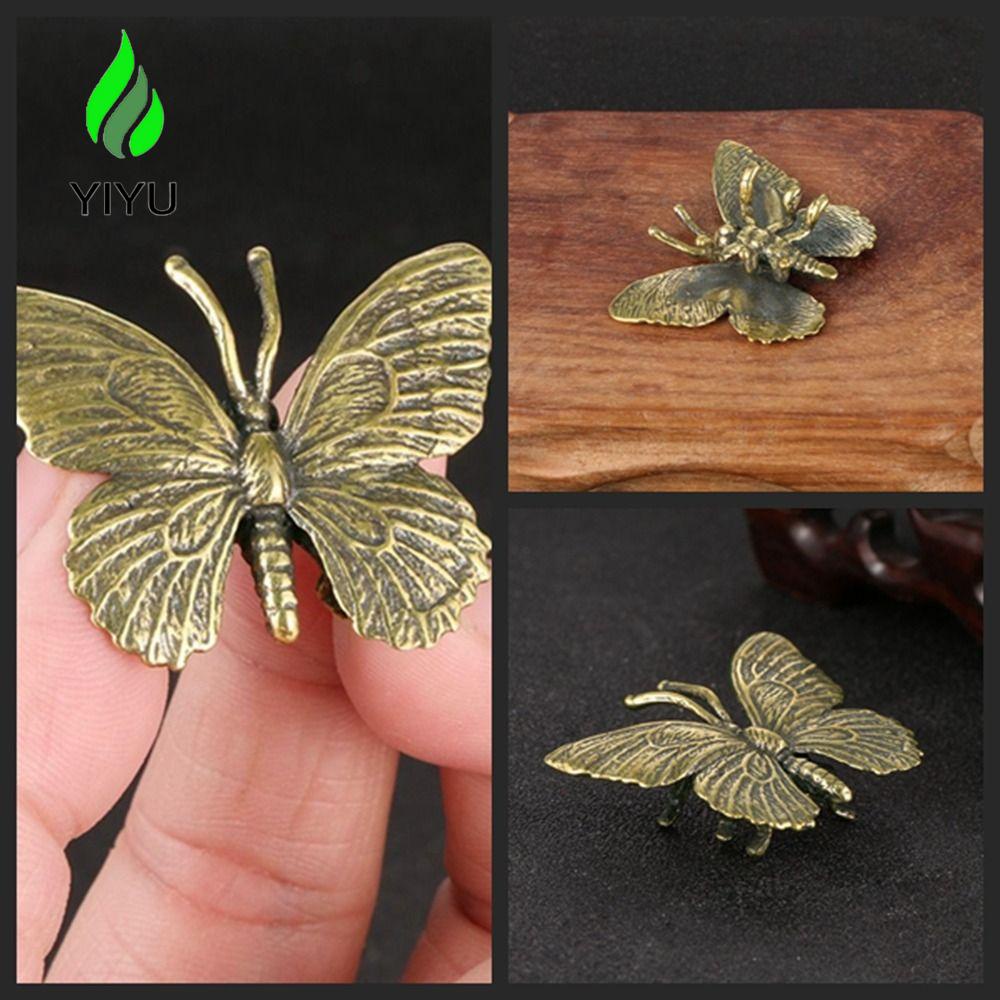 YIYU Tượng Bướm Handmade Bằng Đồng Nguyên Chất Dùng Để Trang Trí Văn Phòng