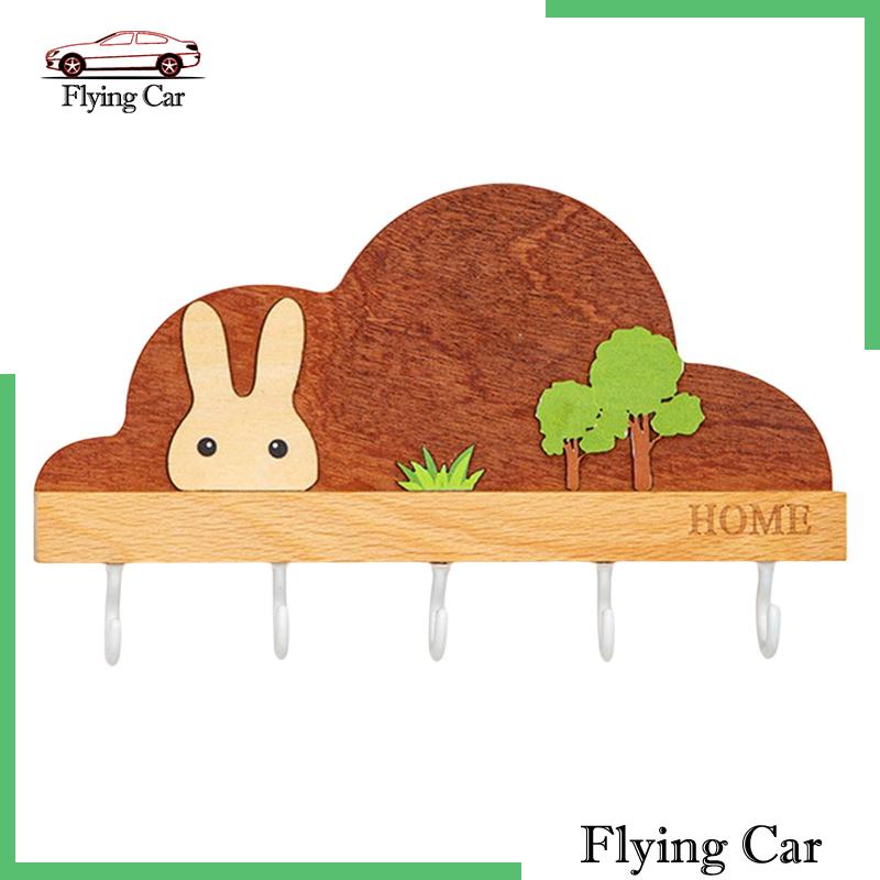 Móc Treo Chìa Khóa Gắn Tường Thiết Kế Dễ Thương Trang Trí Nhà Cửa