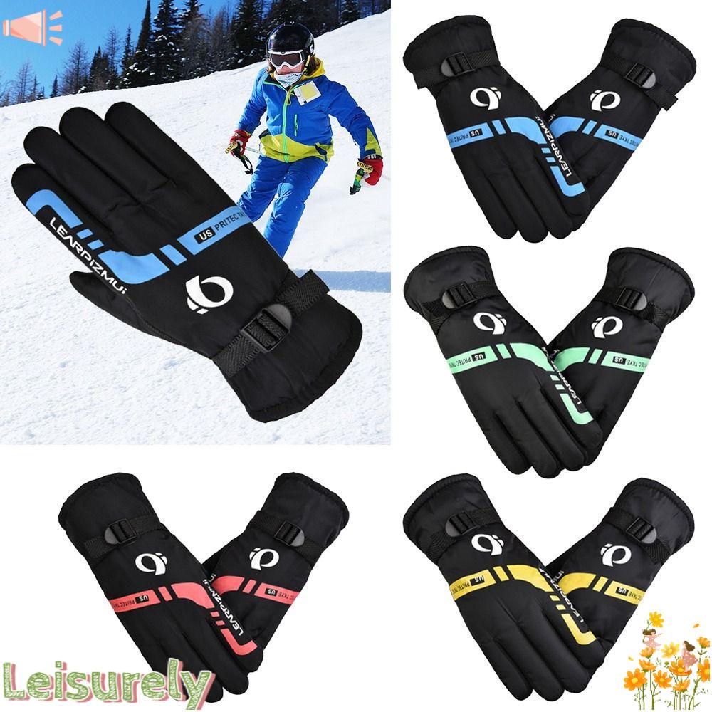 LEILY Găng Tay Trượt Tuyết Chống Trượt Chống Gió Không Thấm Nước Cho Bé