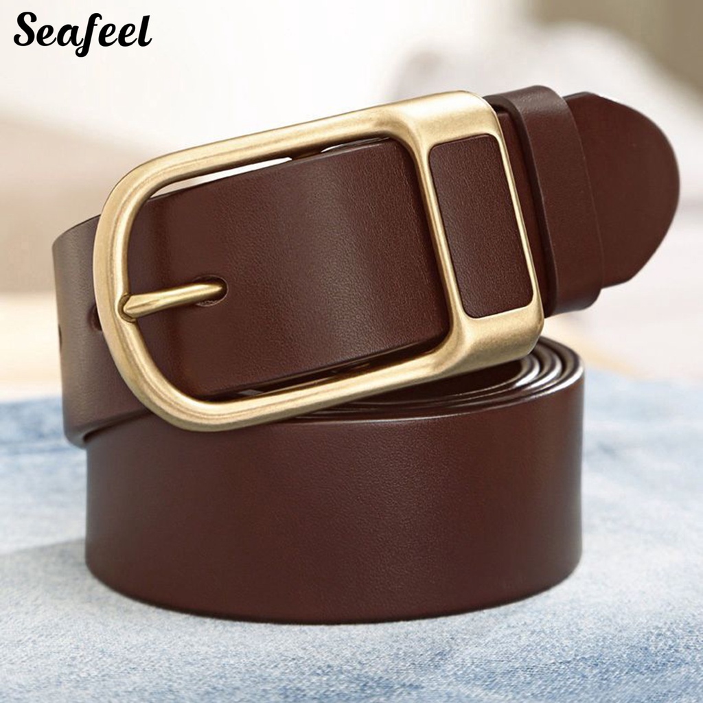 Thắt Lưng Giả Da Khóa Kim Loại Thời Trang Cho Nam