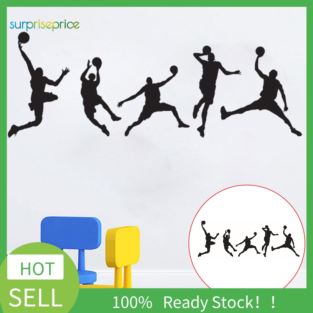 Miếng Dán Tường Bằng PVC Hình Bóng Rổ Độc Đáo Trang Trí Nhà Cửa DIY