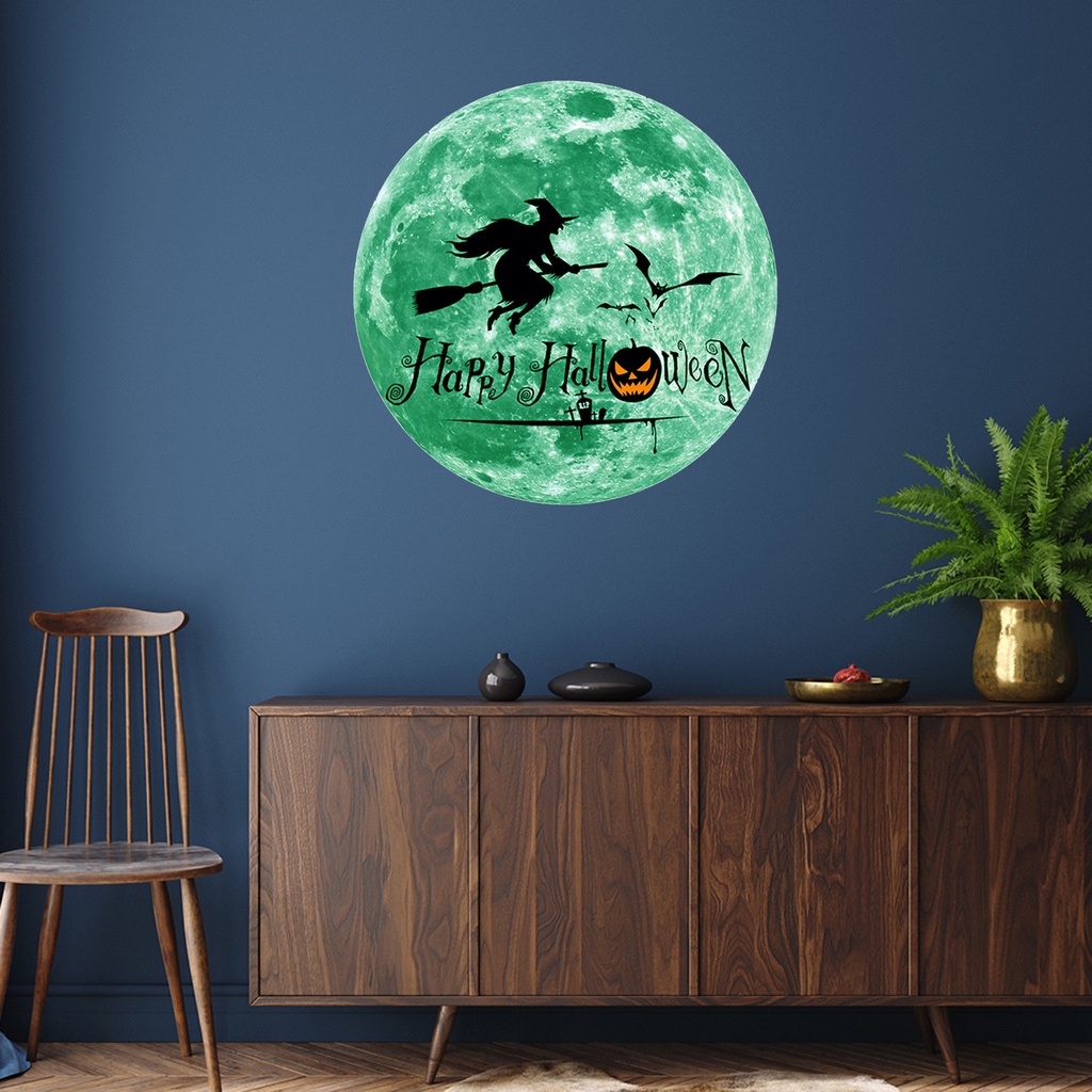 Miếng Dán Tường Dạ Quang Bằng PVC Hình Kinh Dị Trang Trí Phòng Trẻ Em