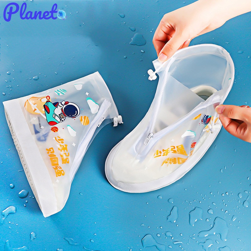 Planet Vỏ Bọc Giày Đi Mưa Chống Trượt Chống Thấm Nước Chống Mài Mòn Tiện Dụng