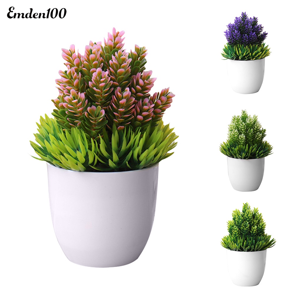 Chậu Cây Bonsai Giả Để Bàn Trang Trí Nhà Cửa / Văn Phòng / Khách Sạn