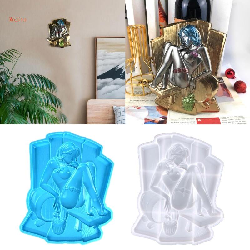 Khuôn Silicone Làm Tượng Điêu Khắc Nữ 3D Sống Động