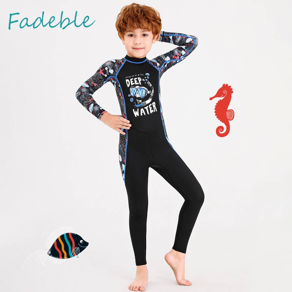 Bộ Đồ Lặn Bảo Vệ Toàn Thân Có Khóa Kéo Cho Bé