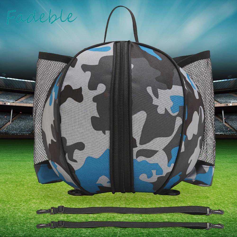 Túi Đựng Bóng Rổ Hình Tròn Bằng Vải Oxford Chống Nước Có Khóa Kéo