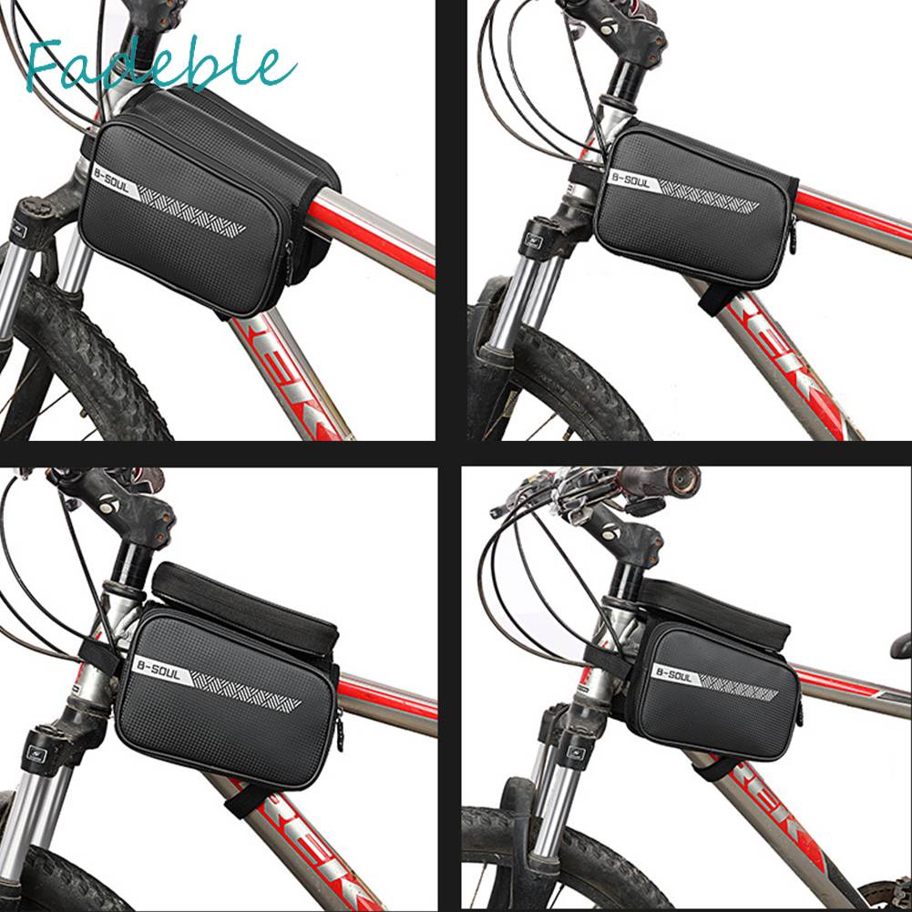 B-soul Túi Đựng Điện Thoại Họa Tiết Phản Quang Dung Tích 1.5L Cho Xe Đạp Ốp