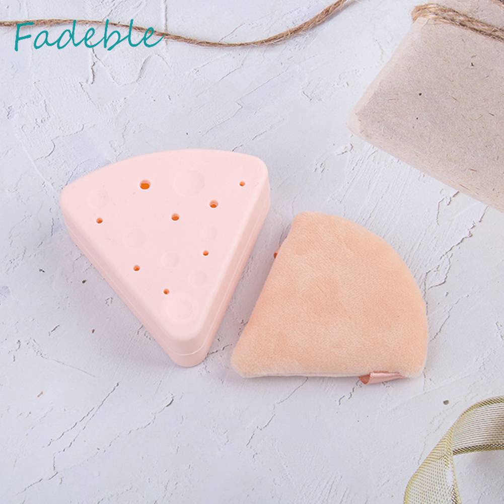 Hộp Đựng Mút Trang Điểm Silicone Hình Tam Giác Tiện Lợi Cho Đi Du Lịch