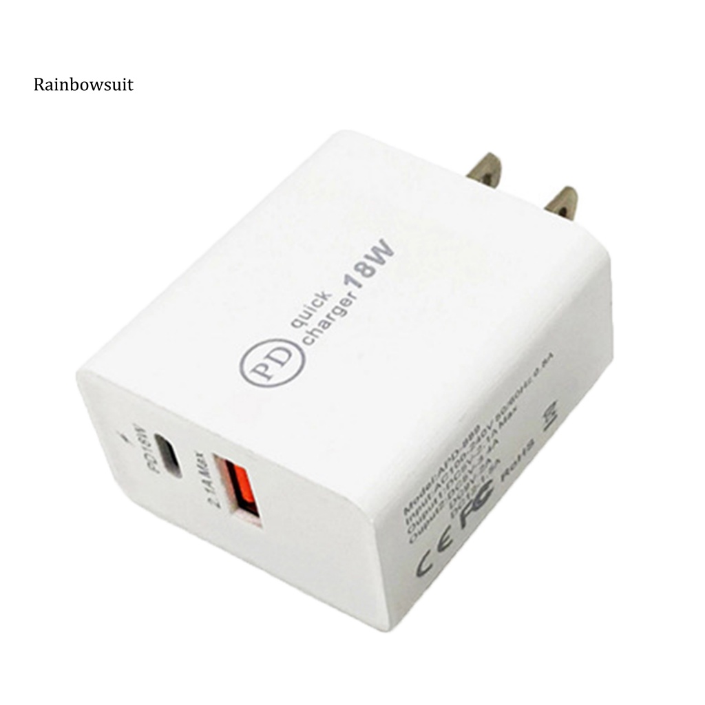 Đầu Sạc USB Loại C Hai Cổng USB Cho Điện Thoại Android