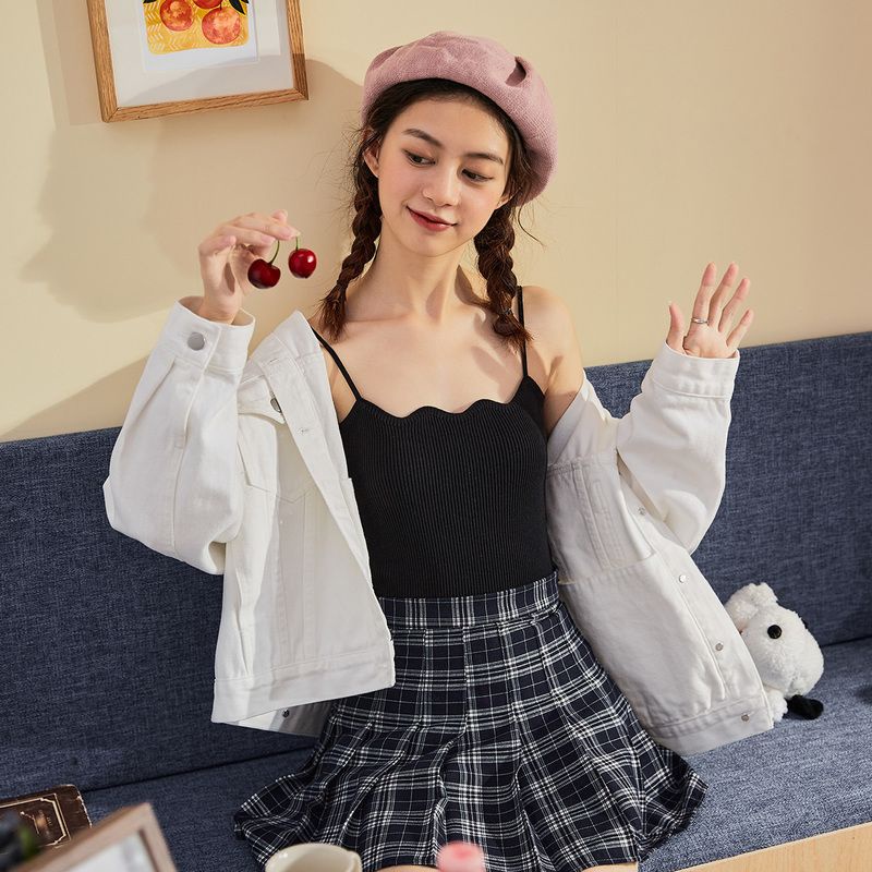 Áo Dệt Kim Hai Dây Thời Trang Mùa Hè Dành Cho Nữ