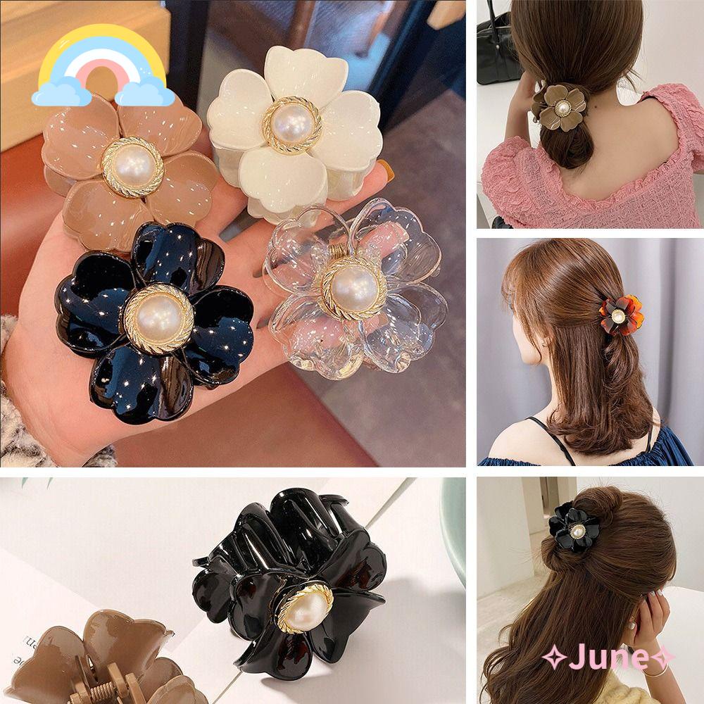 JUNE Kẹp TóC HìNh Hoa ĐíNh Kim Cương Giả ThờI Trang Cho Nữ