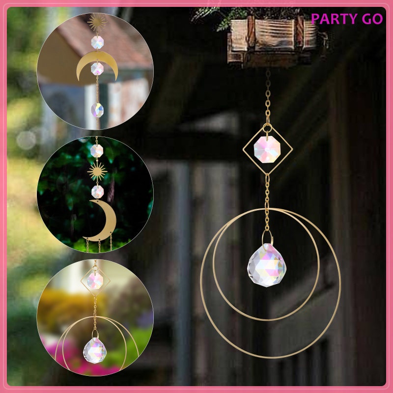 Set 3 Dây Đèn Chùm Trang Trí Cửa Sổ Xe Hơi Bằng Hợp Kim